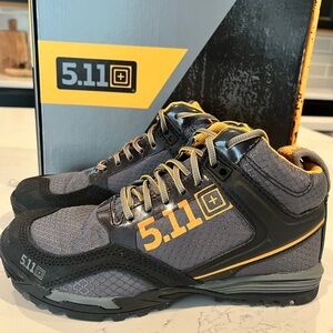 5.11 Tactical Men's Gray and Yellow Athletic Shoes